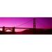 Panoramic Images Low angle view of a suspension bridge Golden Gate Bridge San Francisco Bay San Francisco California USA Poster Print by Panoramic Images - 36 x 12