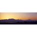 Panoramic Images Silhouette of a golf course with Sinai Mountains in the background The Cascades Golf & Country Club Soma Bay Hurghada Egypt Poster Print by Panoramic Images - 36 x 12