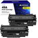 49A 53A Toner Cartridge Replacement for HP Q5949A Q7553A for use with HP 1320 1320n P2015dn P2015 P2015n 3390 3392 1160 P2014 M2727nf MFP Printer (Black 2 Packs)