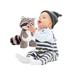 KIHOUT Clearance Little Raccoon Stuffed Animal Stuffed Raccoon Plush Toy Soft Plushies Cute Plush Toys Stuffed Animal Doll Toy Kids Gifts(Gray)