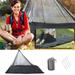 TUTUnaumb Outdoor Mountaineering Camping Single Person Mosquito Proof Tent Mountain Camping mosquito Proof Net Gauze Net-Black