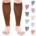 Doc Miller Calf Compression Sleeve Men and Women - 20-30mmHg Shin Splint Compression Sleeve Recover Varicose Veins Torn Calf and Pain Relief - 1 Pair Calf Sleeves Chocolate Color - Medium Size