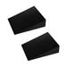 2Pcs Yoga Wedge Blocks Calf Raises Platform Pushup Slant Board Calf Stretcher Black Color 11.5cmx9cmx3cm