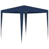 Dcenta Party Tent Outdoor Gazebo Canopy PE Roof Sunshade Shelter Blue for Backyard Wedding Shows BBQ Camping Festival 8.2ft x 8.2ft x 7.9ft (L x W x H)