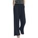 Mrat Full-Length Trouser Womens Pants Elastic Waist Wide Leg Casual Pant High Waisted Sweatpants Fall Palazzo Flare Sweatpants Work Pants Business Casual Pants Linen Pants with Pockets