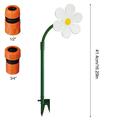 XMMSWDLA Garden Sun Flower Sprinkler Plastic Sprinkler Garden Work Tool Decorationsunflower Shower Garden Rotating Sprinkler Garden Watering Tool White Outdoor Tools Plastic