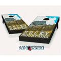 AJJCornhole Rocky Mountains Theme Cornhole Set with Bags 8 x 24 x 48 in.