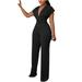 Mrat Women Yoga Pants Fashion Casual Cold Trousers Shoulder Jumpsuit Women s Golf Pants Solid Suspender Jumpsuits Wide Leg Pant Black XL