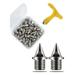 120Pcs 1/4 Inch Track Replacement Spikes with Wrench Track Spikes for Country/Track and Field/Running/Sprinting