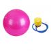 Balance Ball Chair Yoga Ball Anti Burst with Pump Heavy Duty Non Slip Stability Ball Pilates Ball for Woman Gym Home Dance Training 55cm Pink