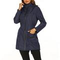 Women Raincoat Waterproof Trench Coat Outdoor Windbreaker Long Rain Jacket