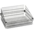 Quantum Storage Wire Shelving Chrome Post Basket - 24 x 24 in. - Chrome