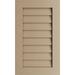 Ekena Millwork 12 W x 27 H Timberthane Rustic Smooth Vertical Faux Wood Non-Functional Gable Vent Primed Tan