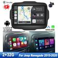 Zcargel Android 12 Car Radio for Jeep Renegade 2015-2020 9 Inch Touch Screen Car Play Stereo Apple Carplay/Android Auto/1080P/Hi-Fi Audio/Bluetooth/SWC + AHD Backup Camera + MIC