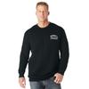 Men's Big & Tall Russell® Quilted Crewneck Sweatshirt by Russell Athletic in Black (Size 5XLT)