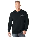 Men's Big & Tall Russell® Quilted Crewneck Sweatshirt by Russell Athletic in Black (Size 3XL)