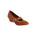 Wide Width Women's The Stone Pump by Comfortview in Cognac (Size 8 1/2 W)