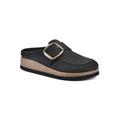 Women's Bueno Casual Flat by White Mountain in Black Leather (Size 12 M)