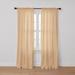 Wide Width Poly Cotton Canvas Rod-Pocket Panel by BrylaneHome in Sand (Size 48" W 108"L) Window Curtain Drape