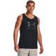 Tanktop UNDER ARMOUR "UA SPORTSTYLE LOGO TANK" Gr. XS, schwarz Herren Tops Ärmellose Shirts