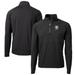 Men's Cutter & Buck Black Texas A&M Aggies Alumni Logo Adapt Eco Knit Hybrid Recycled Quarter-Zip Pullover Top