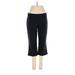 Apt. 9 Dress Pants - Low Rise Flared Leg Cropped: Black Bottoms - Women's Size 10 Petite