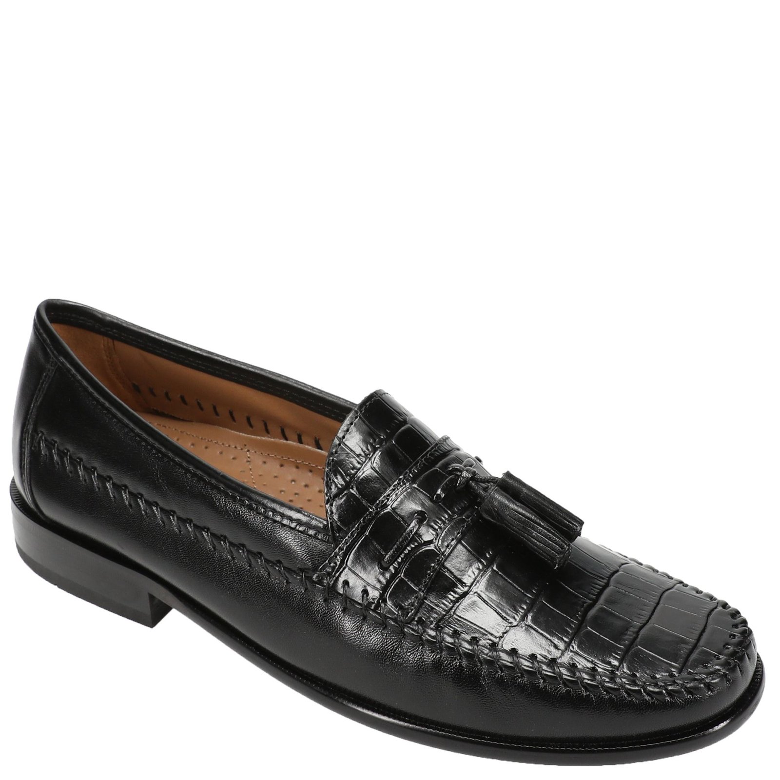 Florsheim Pisa Moc Toe Tassel Loafer - Mens 13 Black Slip On D