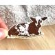 Cow Sticker, Farm Calf Sticker, Baby Animals, Animal Stickers , Water Bottle Laptop Sticker