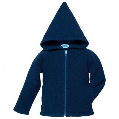 Reiff - Kid's Wollfleecekapuzenjacke - Merinohoodie Gr 74/80 blau