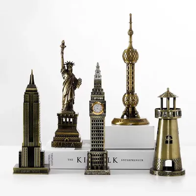 Premium-Modellbausätze aus Metall, berühmte Sehenswürdigkeiten, Architektur, Heimbüro-Dekoration, Image
