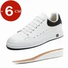 Casual Lift Turnschuhe Männer Aufzug Schuhe Höhe Erhöhen Einlegesohle 6cm Weiß Schwarz Größere Schuhe Männer Mode Sport Plus größe 37-46
