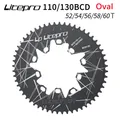 Litepro 110bcd 130bcd ovaler Kettenblatt 110/130mm 52/54/56/58/60t für Brompton Faltrad Kurbel