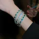 Liebhaber Herz Labor Diamant Armreif Armband 14K Gold Verlobung Hochzeit Armbänder Für Frauen