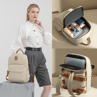 Rucksäcke für Damen, Laptop-Rucksack, Geschäftsreisetaschen, 38,1 cm, großer Notebook-Rucksack, wasserdichter Pendler-Urban-Rucksack, luxuriös