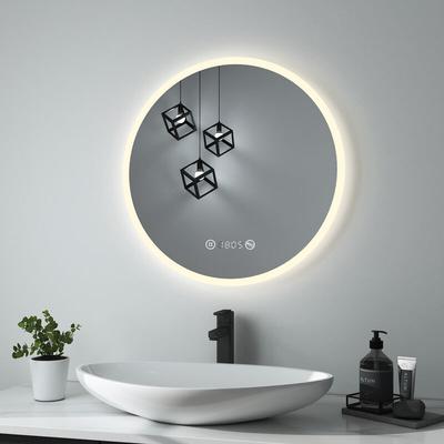 Heilmetz - Badspiegel Rund Spiegel mit Beleuchtung led Badspiegel