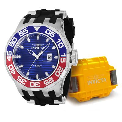 Invicta Specialty Men's Gift Set - 51.5mm Black Steel with 1-Slot Dive Impact Watch Case - (38693-DC1YEL)