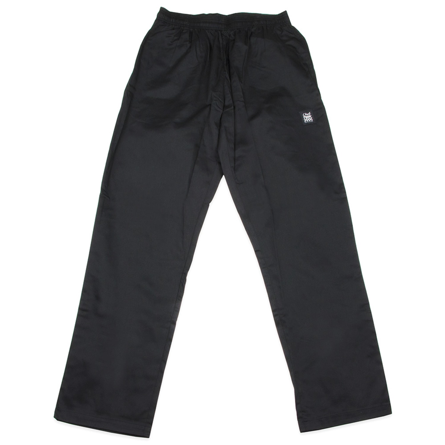 Chef Revival P020BK-7X Poly Cotton Basic Chef Pants, 7X, Black