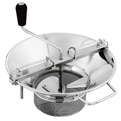 Louis Tellier X5 X5010 8 qt Food Mill w/ 1-mm. Grid - 14 3/4" Deep, Stainless Steel