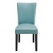 Red Barrel Studio® Faux Leather Parsons Dining Chairs Faux Leather/Wood/Upholstered in Blue | Wayfair 6ED76473DFE14232A33CDACB5839C27A