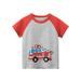 Ketyyh-chn99 Baby Boy Clothes Boys Short Sleeve Tops Boys Casual Loose Soft T-Shirt Red 110