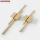 KK&FING Copper Brushed Cabinet Pulls Zinc alloy Cupboard Hhandle Furniture Wardrobe Knobs Kitchen