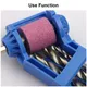 Blue or Orange Corundum Grinding Wheel Bit Tool Portable Drill Bit Sharpener Twist Drill Bit