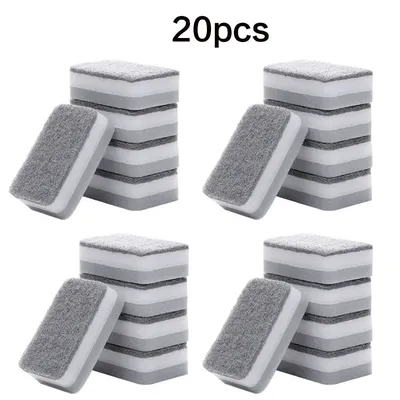 Kitchen Bar cleaning supplies set Home Double-sided Cleaning Sponge Scouring Pad Cleaning Sponges