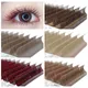 NATUHANA Caramel Colored Lashes Extension Individual Mink Colour False Eyelashes Brown Teal Mocha