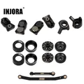 INJORA Heavy Black Coating Brass Counterweight Steering Knuckles Wheel Hex For 1/24 RC Crawler Car