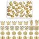 3pcs/lot Best Quality Brass micro pave cz Zirconia Round Heart Crown Shape Spacer Beads for DIY