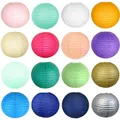 1pcs Mix Size Chinese Round Paper Lanterns for Wedding Party Home Hanging Decoration lamps round