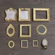 1:12 Scale Mini Frames Doll House Plastic Vintage Miniature Mirror Dollhouse Furniture Miniatures