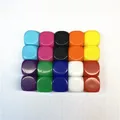 10Pcs Acrylic 16mm Multicolor Blank Dice Rounded Corner #16 Teaching Props Game Board Games