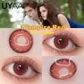 UYAAI Color Lens Eyes 2Pcs Vampire Red Contacts Natural Brown Blue Green Color Contact Lenses For